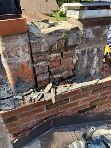 Chimney repair project