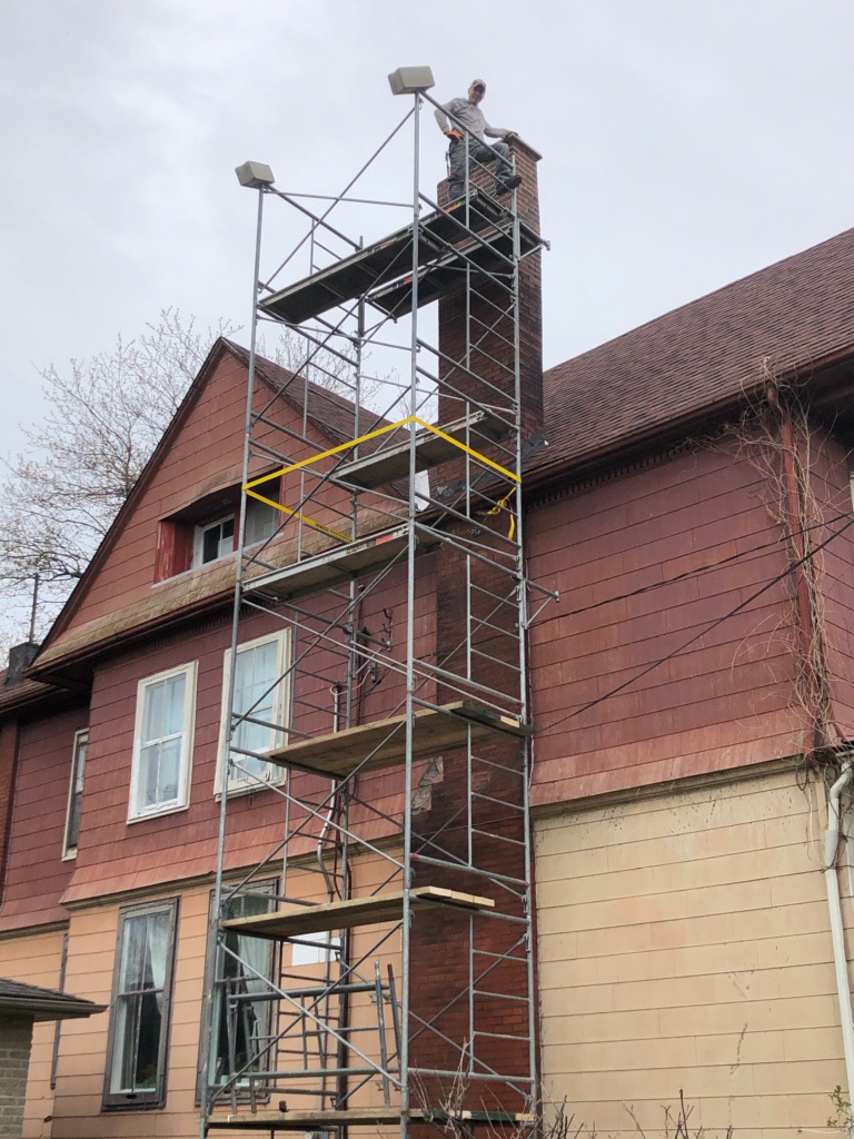 Chimney repair project